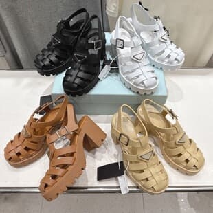 P-Style Roman Sandals for Women, 2026 Summer New Toe-Cover Thick-Soled Hollow Buckle Large Size Women's Sandals