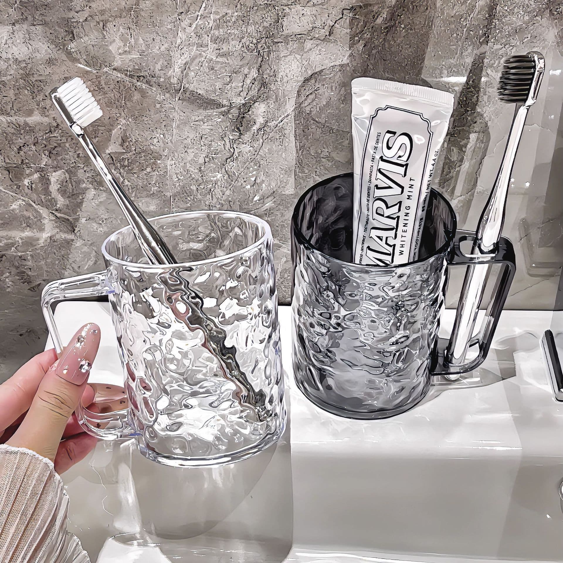 High-end Toothbrush Cup for Home Use, Couple Mouthwash Cup, Luxury Toothbrush Cup, Wash Cup, Dental Cup, Toothbrush Holder