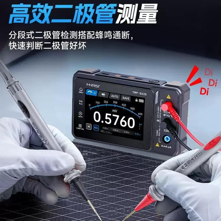 fnirsi TMP610S Multimeter 4.5-Digit Handheld Oscilloscope Signal Generator 3-in-1