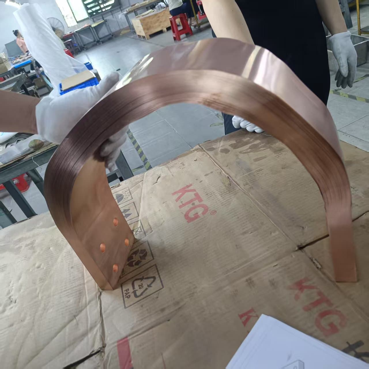 Flexible Copper Busbar Laminated Copper Foil Busbar Soft Connection U-Shape Flexible Copper Busbar Bendable Copper Flexible Connection