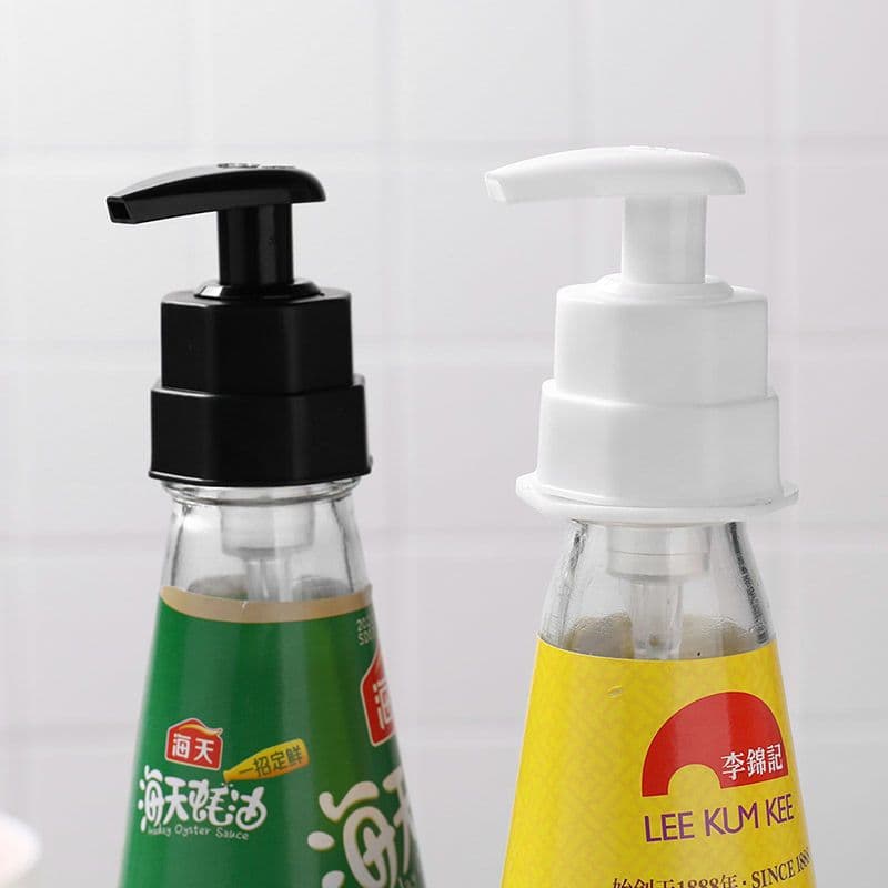 Oyster Sauce Bottle Press Pump Head, Household Squeeze Gadget with Press-Type Spout