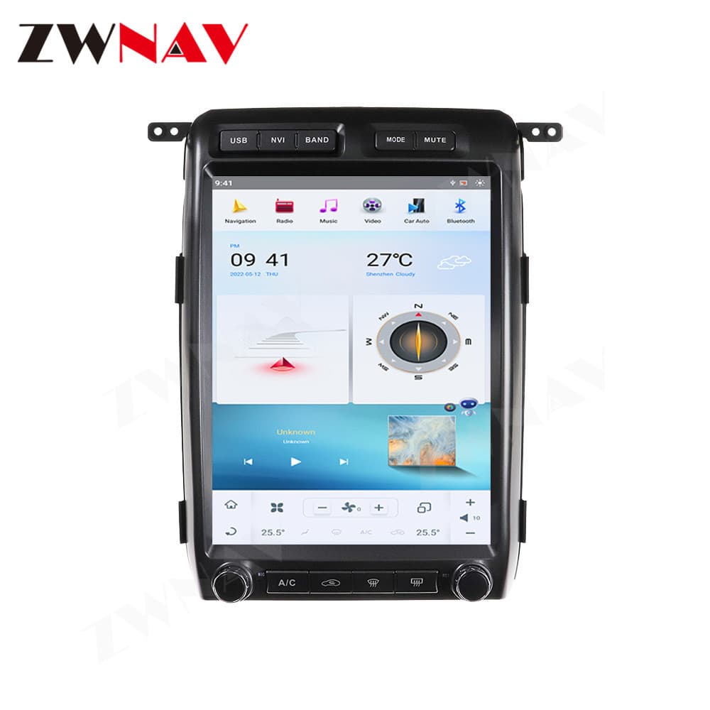 Compatible with Ford F150 Android Vertical Screen Navigation 09-14 Smart GPS Large Screen Car Modification All-in-One Ford