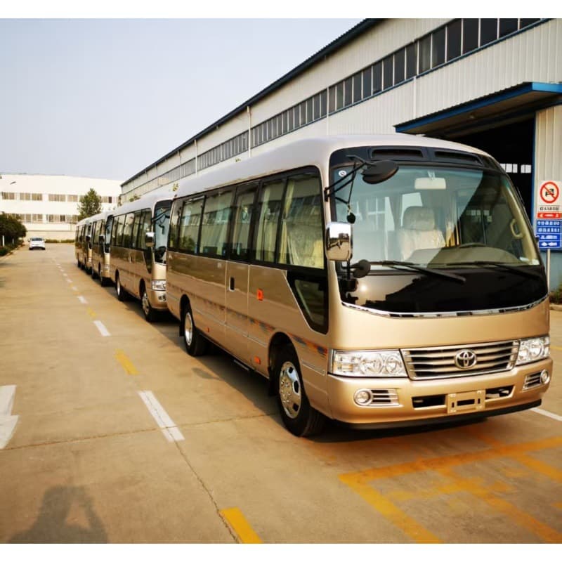Used, high-quality Toyota minibuses, 23-seater and 10-seater models, with complete documentation. Export-grade used minibuses.