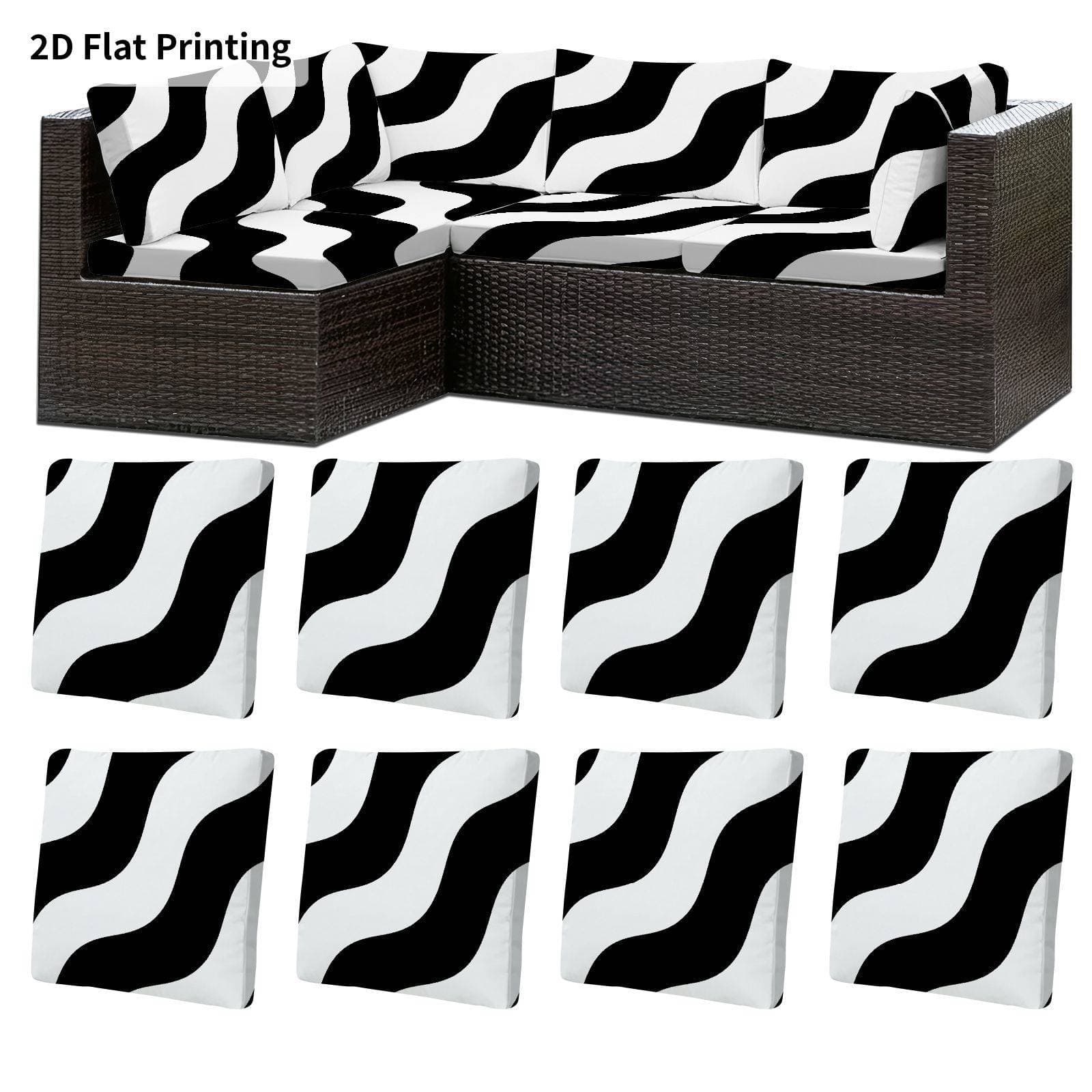 Cross-border 26 new hot selling Amazon Christmas and Halloween decoration outdoor sofa cushion covers elastic can be shipped on behalf of