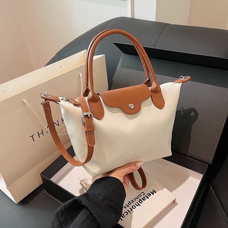 Summer popular women's bag 2024 new casual nylon handbag large capacity versatile one-shoulder cross-body dumpling bag