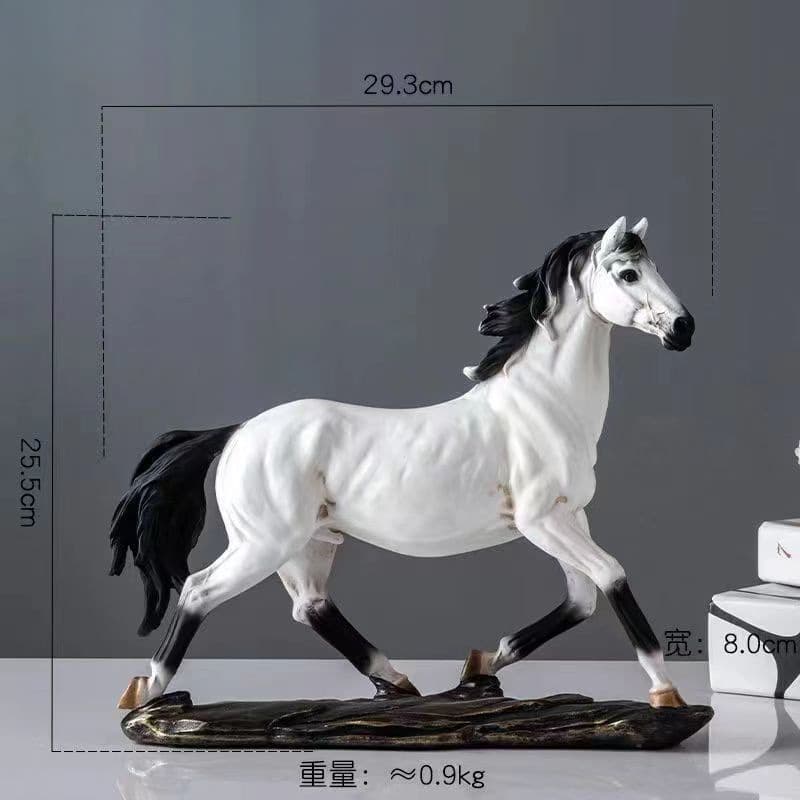 Dragon Horse Spirit High-End Ornament - Feng Shui Wealth-Attracting Craft Horse for Entryway, Study, Living Room, Office