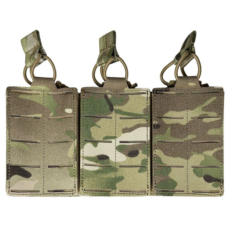 UNIONTAC Tactical 556 Triple Magazine Pouch MOLLE Laser Cut Magazine Pouch 1000D Nylon Camouflage