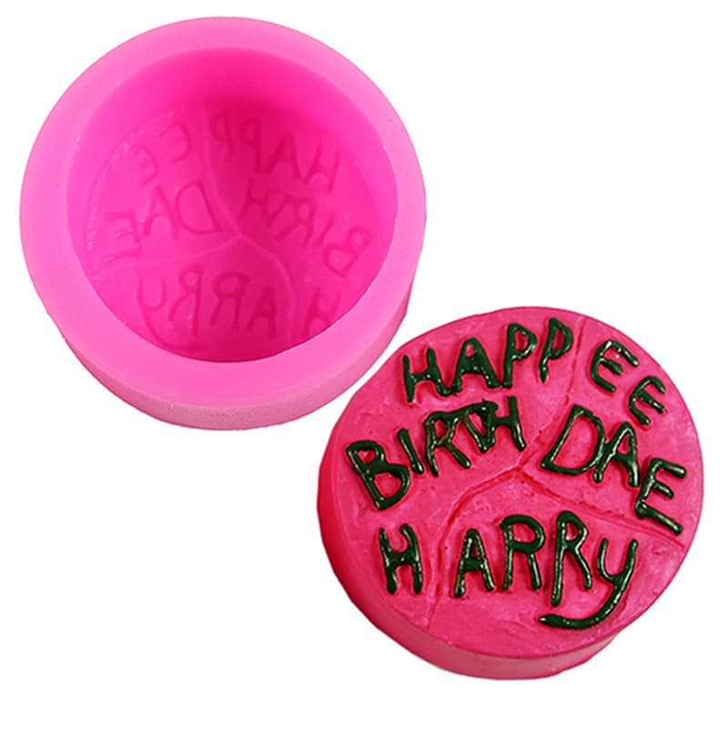 Large and Small Harry Potter Silicone Cake Mold Decoration Mold Baking Fondant Chocolate Candle Mold