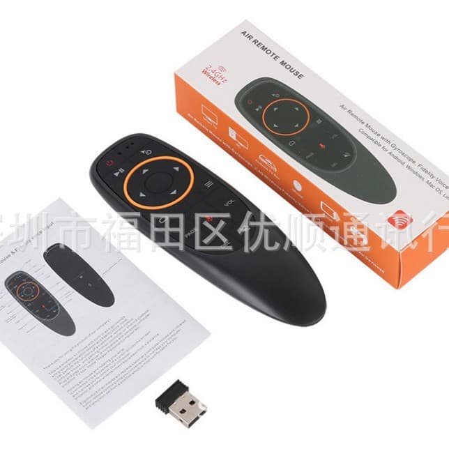 G10S Voice Air Mouse 2.4G Remote Control Air Mouse Six-Axis Gyroscope Supports Google Voice