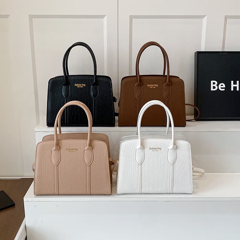 Textured design bag for women 2026 new European and American handbags shoulder bag large capacity commuter handbag large bag