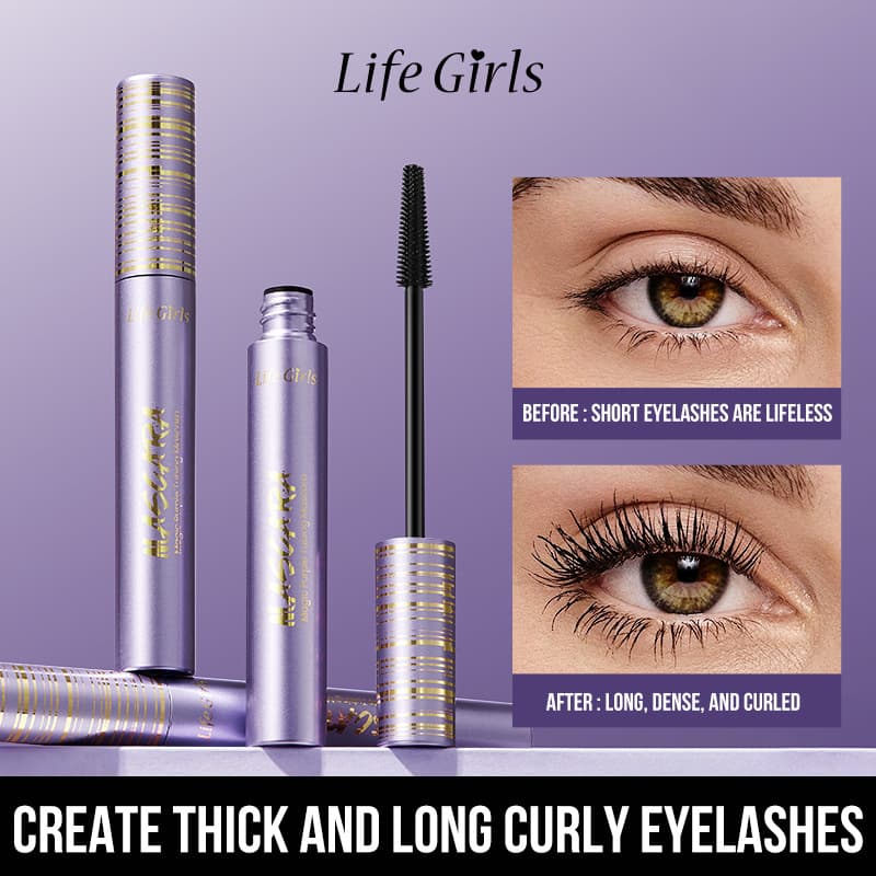 Magic Purple Tubing Mascara - Purple Round Tube Mascara for Cross-Border Beauty, Volumizing Western Makeup
