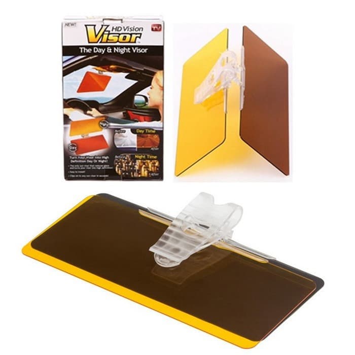 High-quality car TV anti-glare mirror, day and night dual-use sun visor, 2-in-1 protective mirror, car sun visor