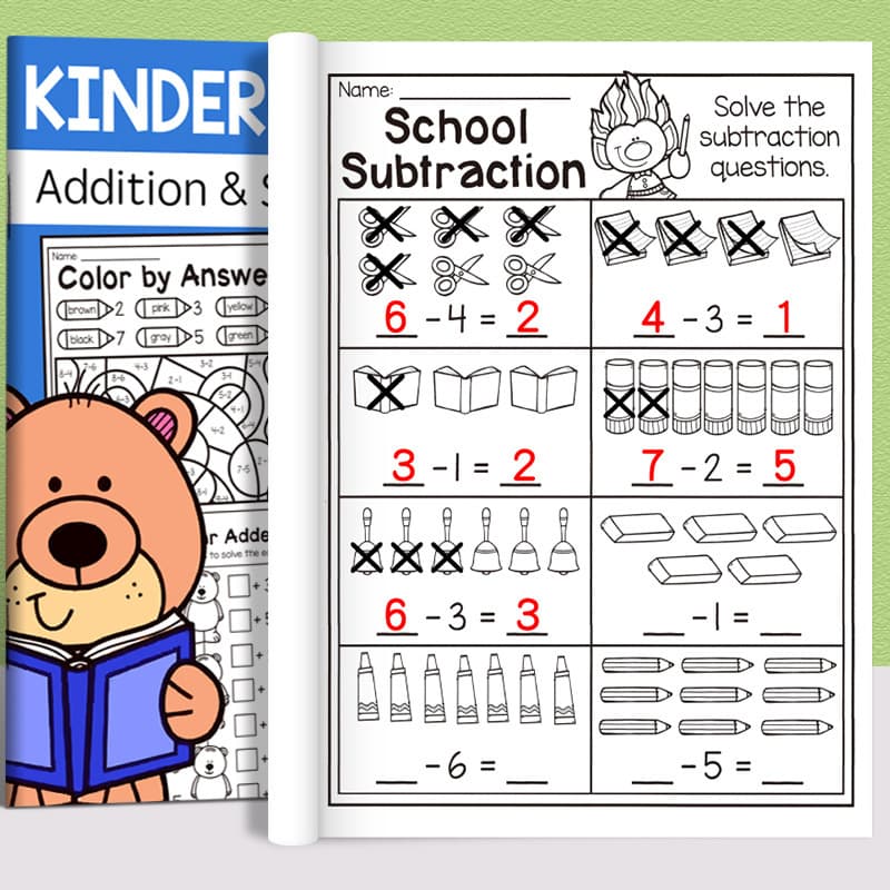 Cross-Border Addition and Subtraction Practice Within 10/20, Daily Oral Calculation Exercises, Preschool to Elementary Transition Math Addition and Subtraction Workbook