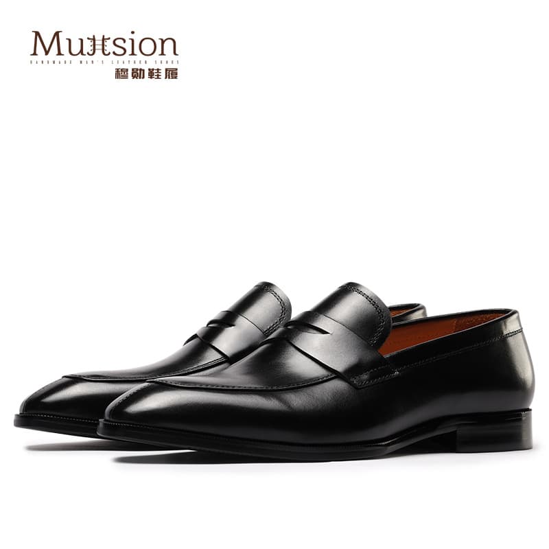 M301 [a generation of hair] penny loafers men's casual men's shoes British one-step summer first-layer leather shoes