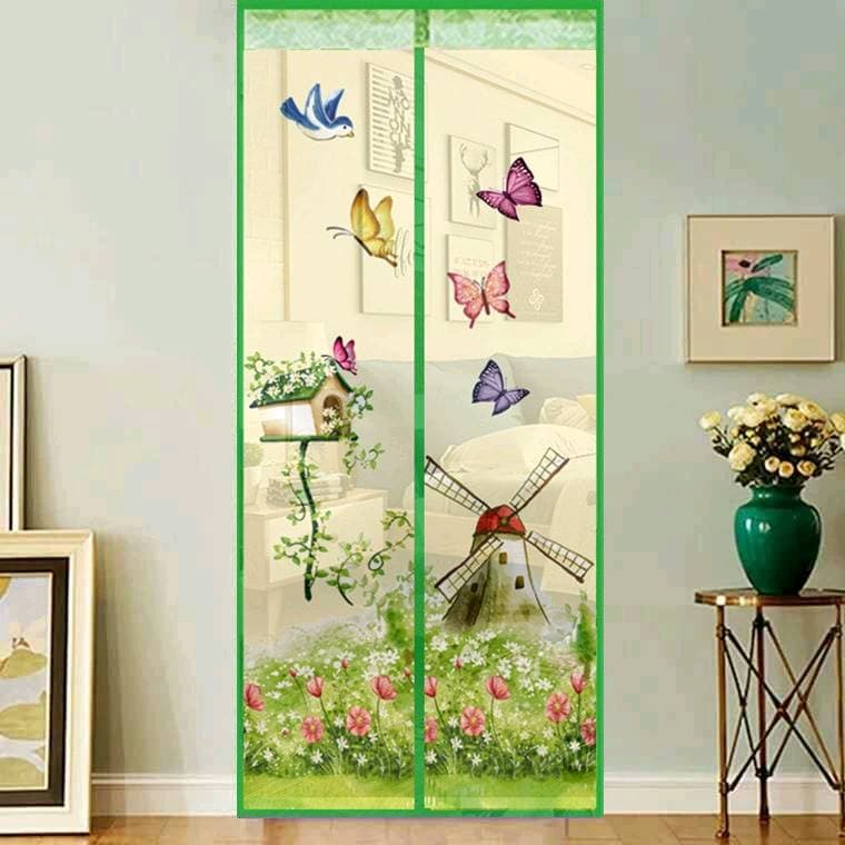 Summer new styles, ready-made, anti-mosquito door curtains, magnetic screen doors, screen windows, printed door curtains, foreign trade screen door curtains