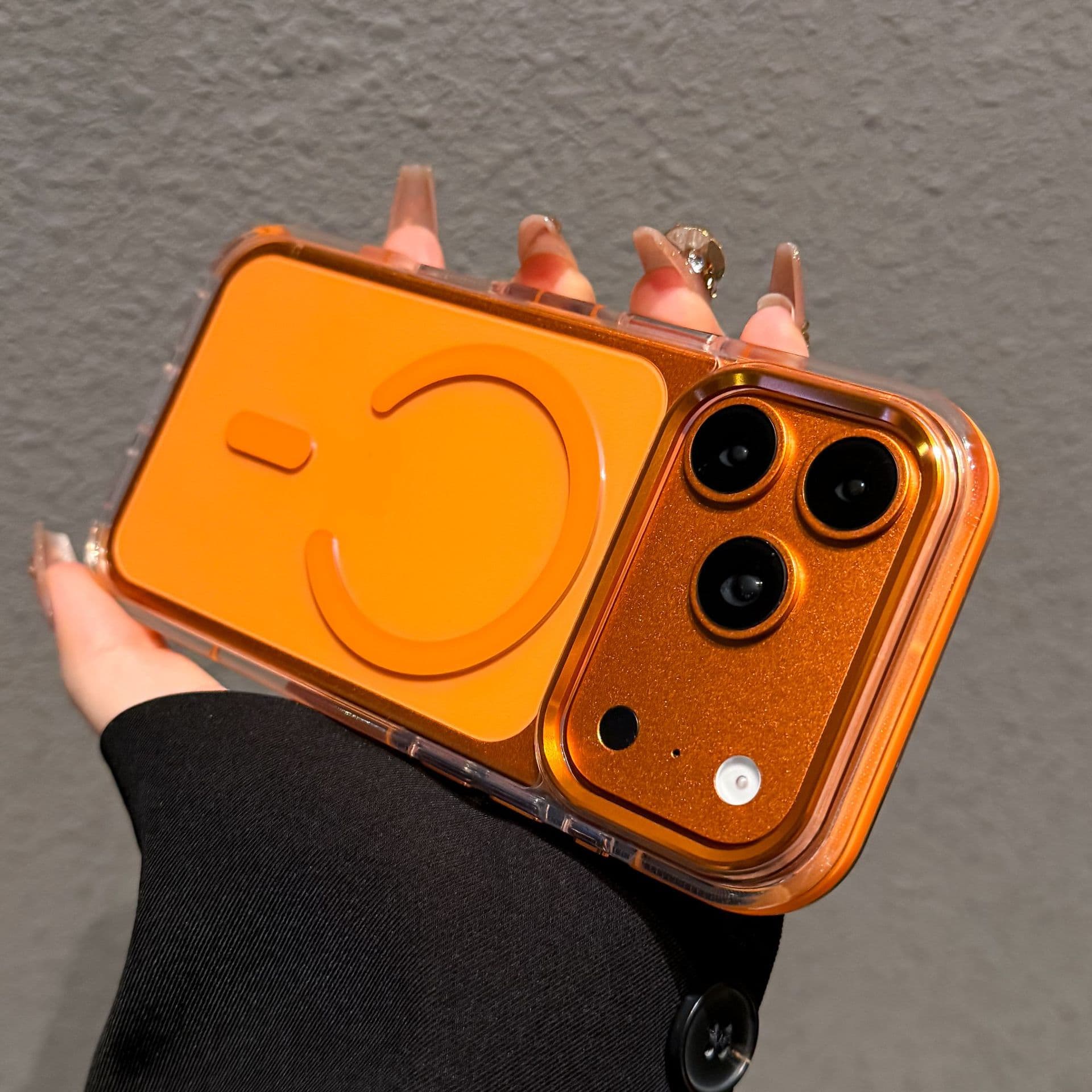 Compatible with iPhone 17 Pro Max New Transparent Magnetic Case with Metal Lens Bumper for Apple 16 Drop Protection Cover