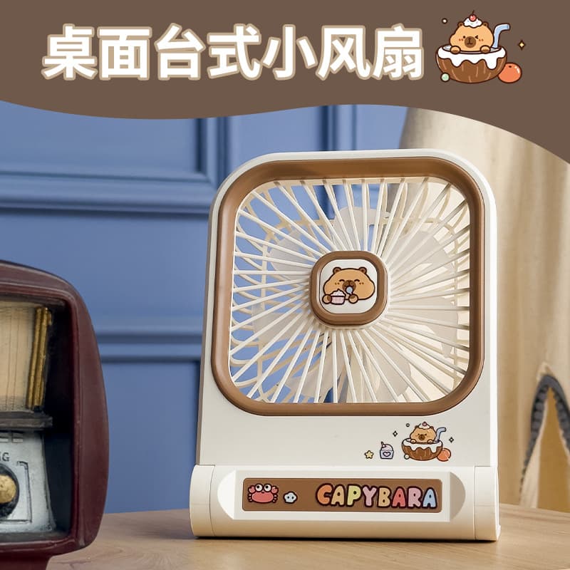 High-quality Portable Cute Mini Fan, Adorable Desktop Panda Fan for Dormitory Desk