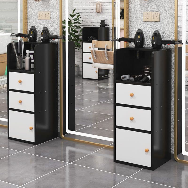 Barber Tool Cabinet, Salon Tool Station, Beauty Salon Multi-Function Shelf, Hair Salon Small Haircut Cabinet