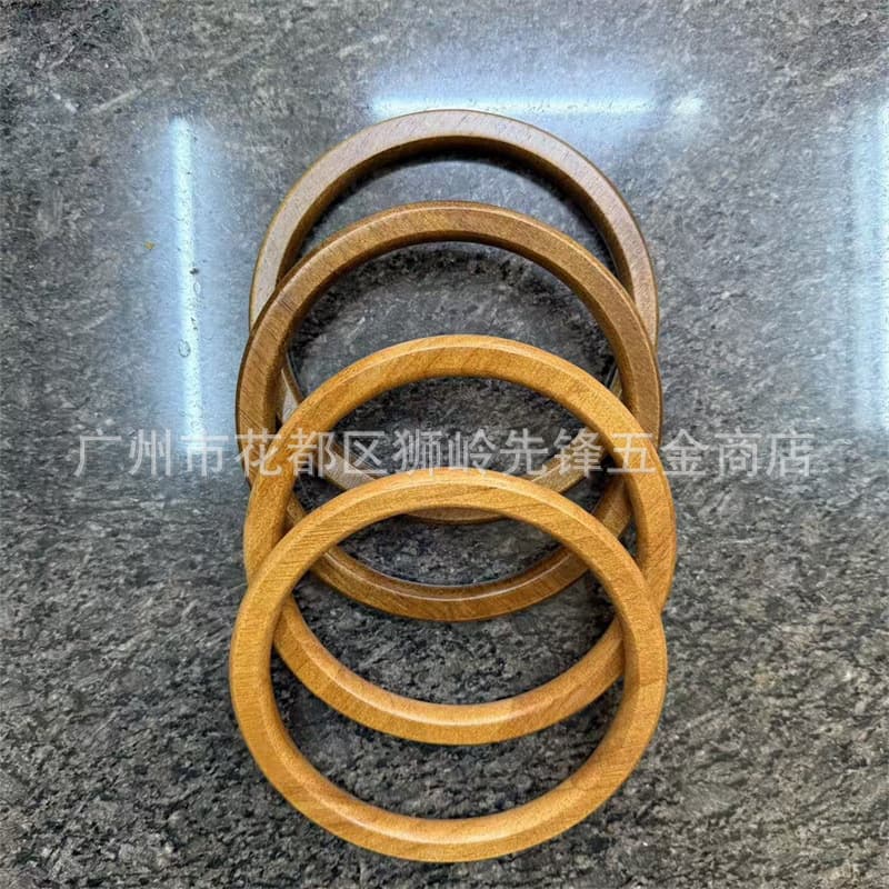 Ins style new Chinese style women's bag wooden handle wooden handle DIY gift box wedding handmade bag accessories bag wooden hand