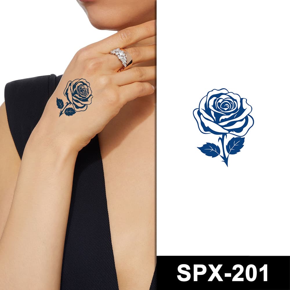 SPX Juice Tattoo Sticker Plant Herbal Fresh Tattoo Sticker European American Mini Finger Collarbone Tattoo
