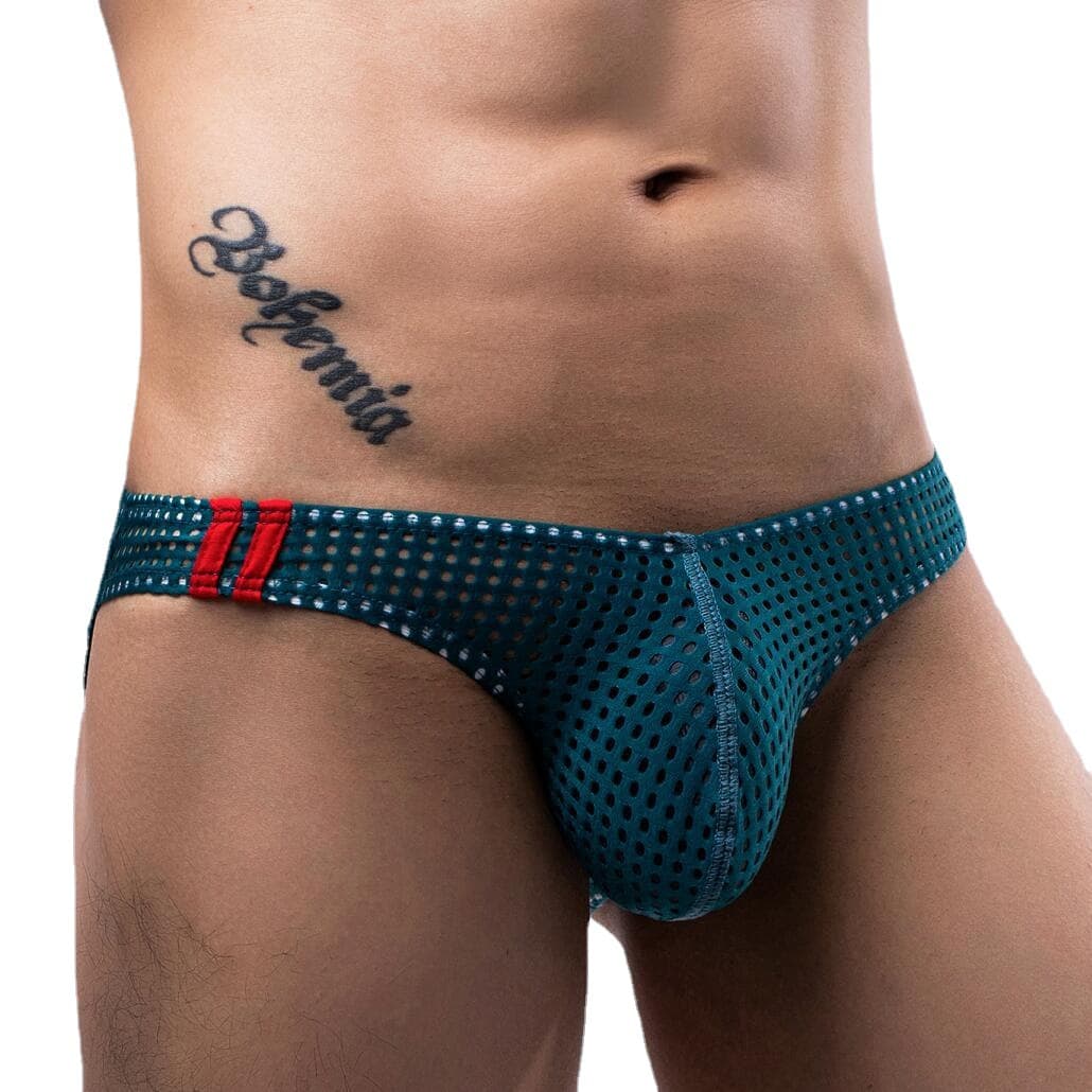 Summer Internet Celebrity Japan Korea Europe America Breathable Men's Mesh See-through Sexy GAY Fashion Low-rise Bikini Triangle 096
