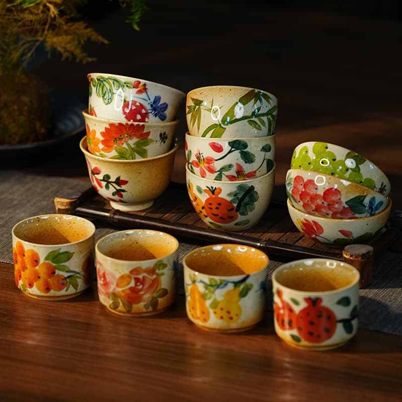 Jingdezhen Hand-Painted Ceramic Tea Cup, Pu'er Cup, Zen Master Cup, Personal Cup, Press-Hand Cup, Teapot Tea Set