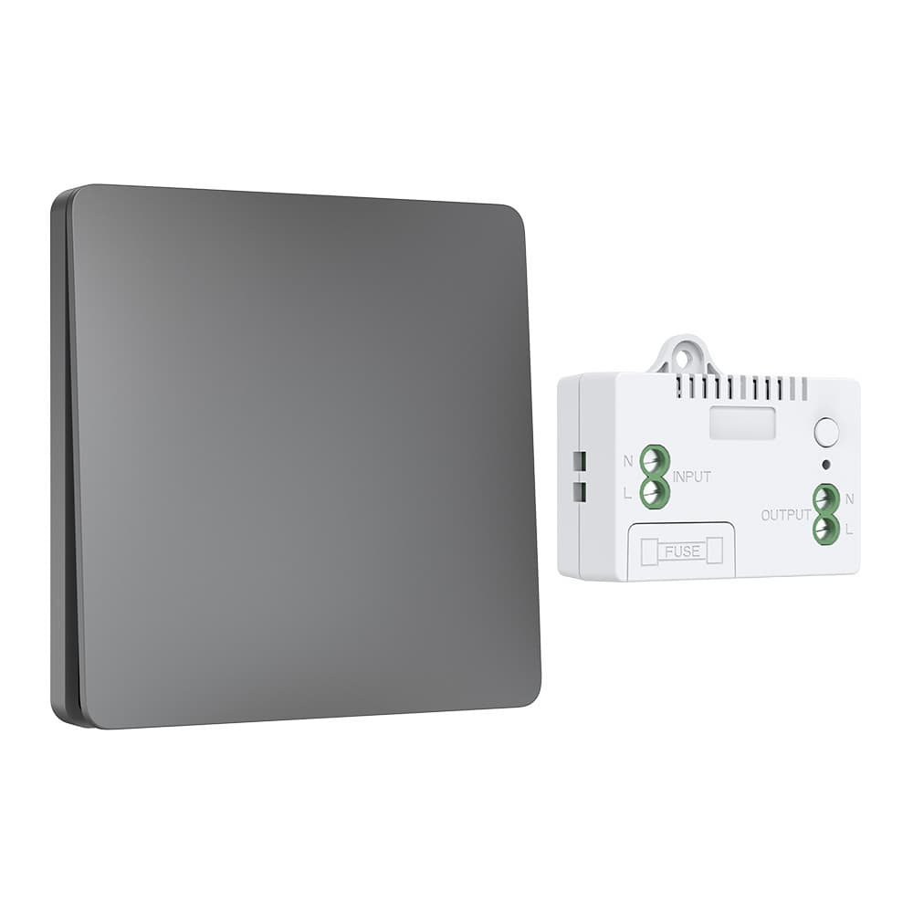 Home Single-Control Dual-Control Self-Powered Smart Wireless Switch Wiring Panel No Battery Waterproof Remote Light Control