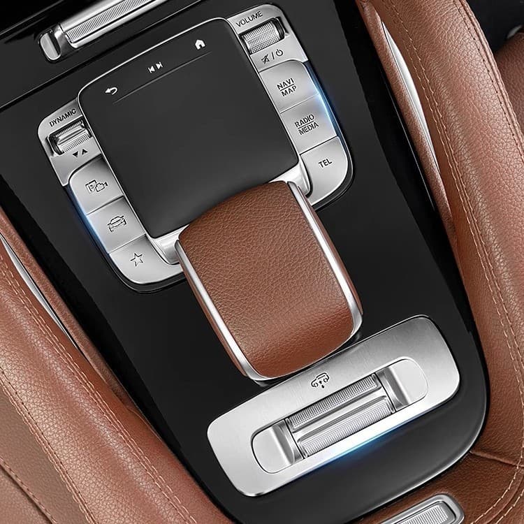 For Mercedes-Benz GLE350 Center Console Protection Film GLE450 One-Button Start Protection Button Sticker Interior Accessories