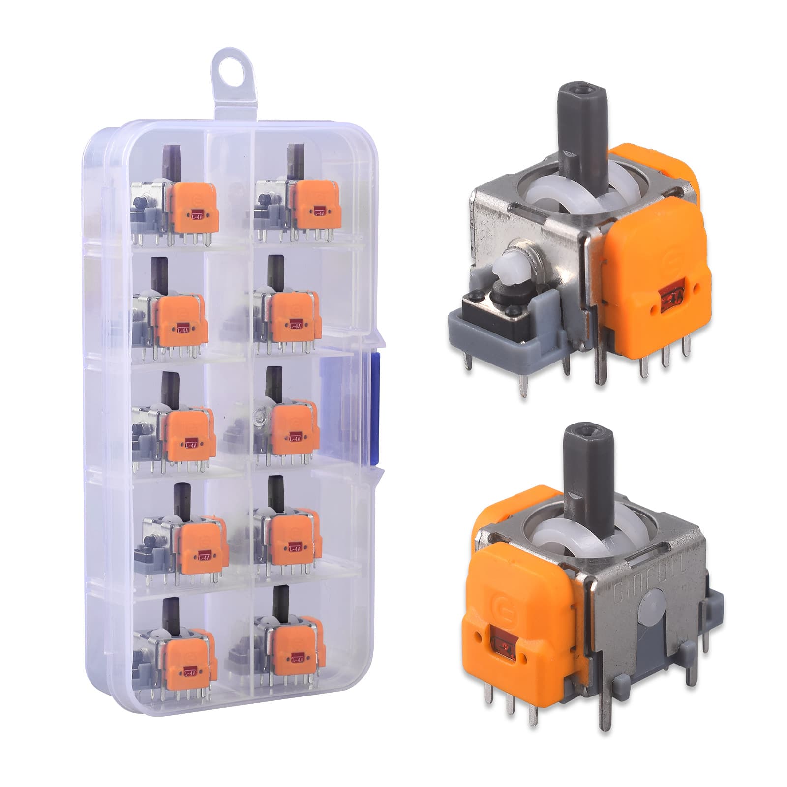PS5 Hall Effect Joystick Compatible with XBOX/PS4/SWITCH Controller Hall Effect Battery Joystick Calibratable 10-Pack