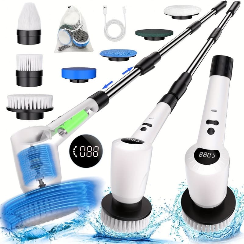 2026 New Cross-border Drop Shipping 1 7-in-1 Electric Rotating Cleaning Brush Cleaning Brush Cross-border Drop Shipping