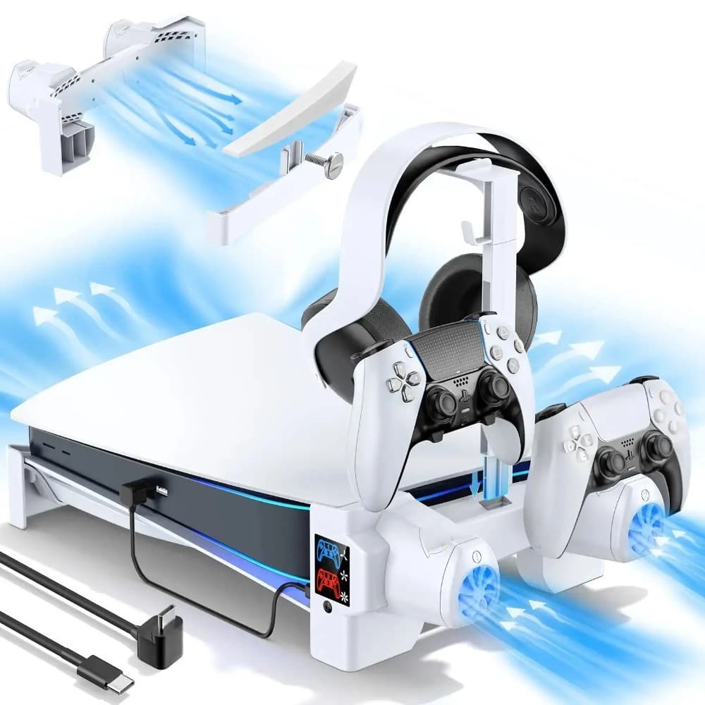 PS5 Horizontal Cooling Stand Charging Station Controller