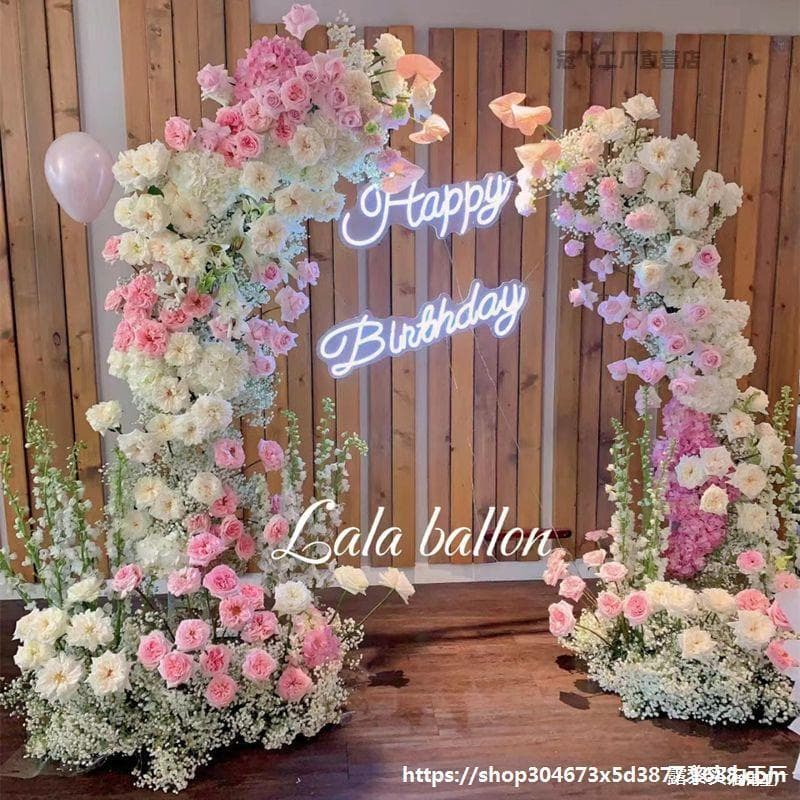 Wedding Decorative Horn Arch Frame, New Style Outer Corner Arch Door, Outdoor Floral Props, Ram Horn