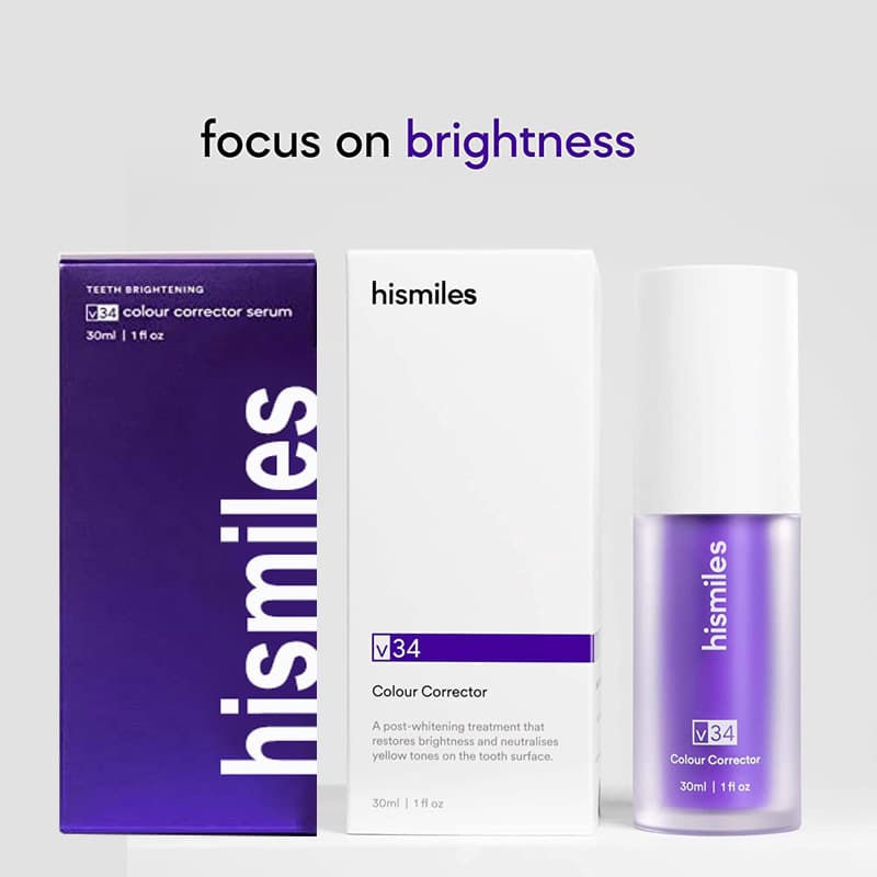 [Cross-border Trade] hismiles v34 Purple Toothpaste Wholesale with Label Change
