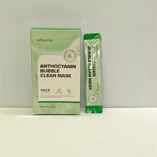 KORMESIC Anthocyanin Bubble Mask Face Mask Exfoliating Cleansing Cross-border Foreign Trade Manufacturer Wholesale