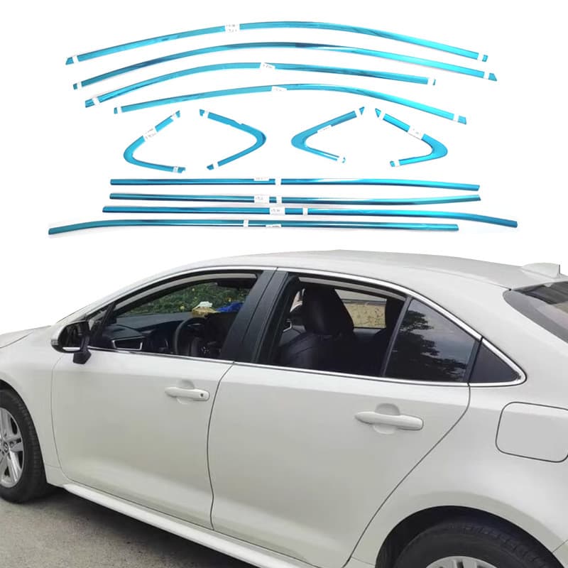 Suitable for Toyota 2019-2024 Corolla window trim Corolla Sedan stainless steel window strip