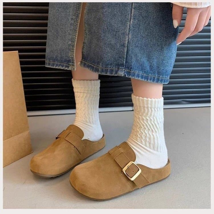 Thick-soled Birkenstock Baotou Slippers for Women 2026 New Retro Slip-On Fashion Super Soft Versatile Birkenstock Slippers for Women