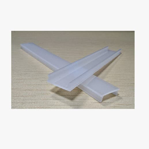 Aluminum channel strip light PC lampshade, surface-mounted linear light extruded PC, light diffusion linear lampshade wholesale