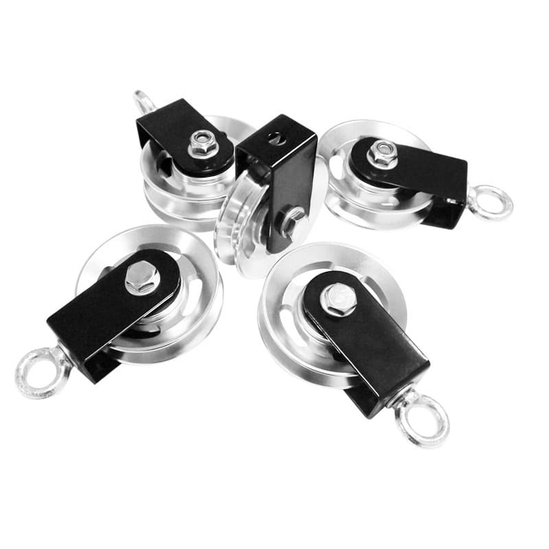 Fitness Equipment Pulley Bracket Aluminum Alloy High Pulley Metal Wheel Cable Crossover Machine Pulley Accessories