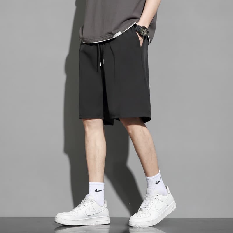 In Stock, Ready to Ship ~ Men's Casual Loose-Fit Sports Shorts, Summer Ice-Silk Quick-Dry 5-Inch Length
