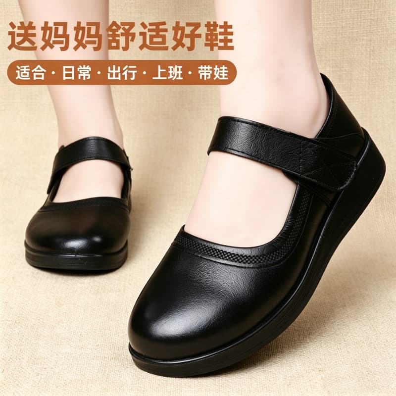 Mom's shoes for middle-aged and elderly women's summer 2026 new soft-soled comfortable non-slip hole-in-the-wall sandals for women