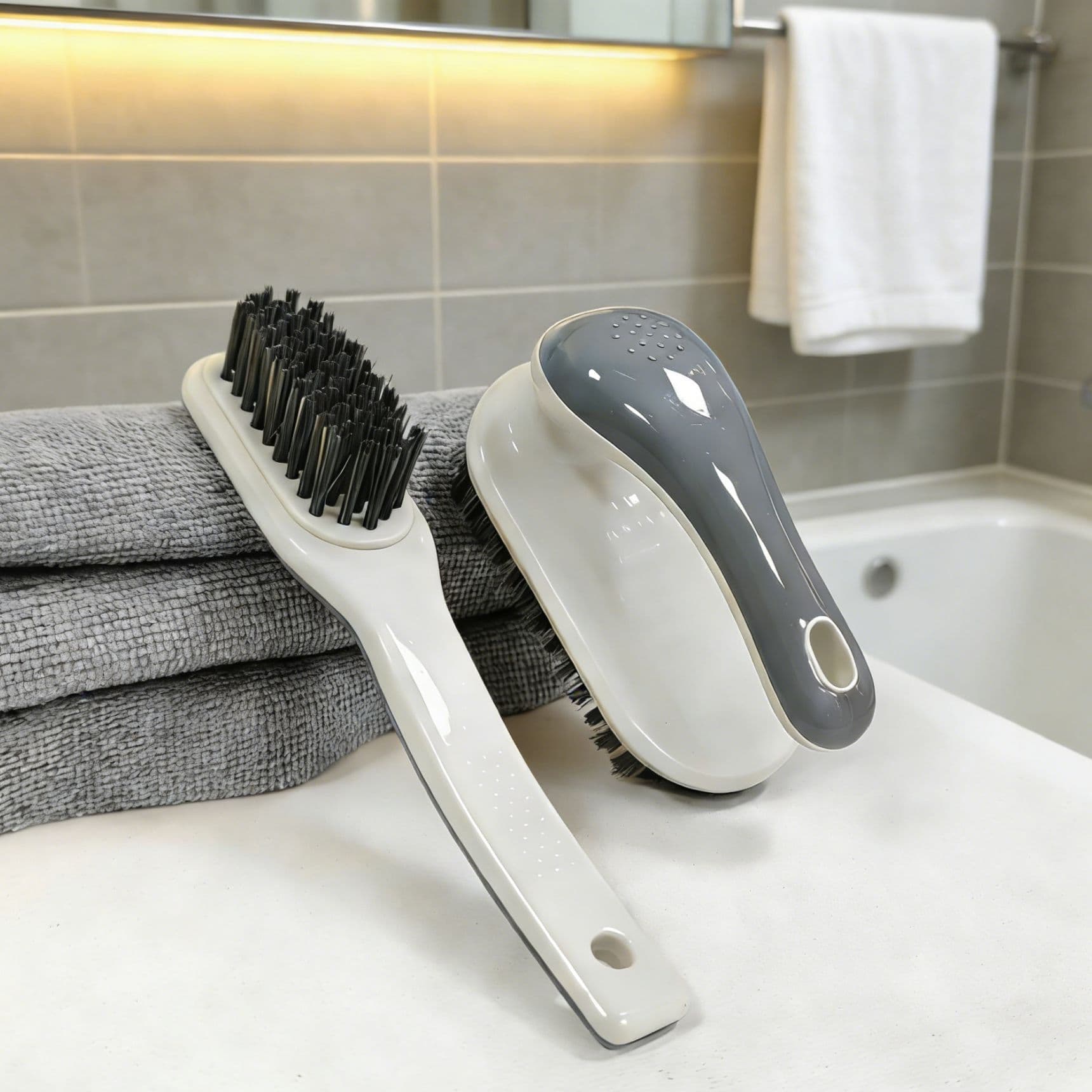 Shoe Brush Non-Damaging Laundry Brush Hard Bristle Plastic Set No Shedding Shoe Cleaning Brush Specialized Dead-Angle-Free Cleaning Brush