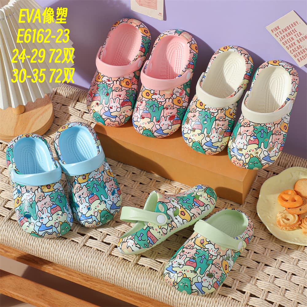 2025 New Arrival, In Stock: EVA Children's Clogs, Cute Printed Closed-Toe Sandals for Boys and Girls, Toddlers and Young Children