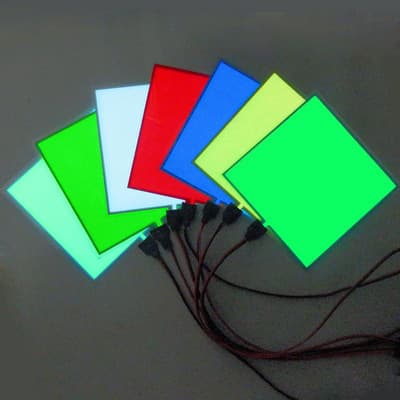 10x10cm EL LED Sheet, Ambient Decorative Cold Light Source, Cold Light Panel Backlight, Ultra-thin Cut, Bulk Direct Sales