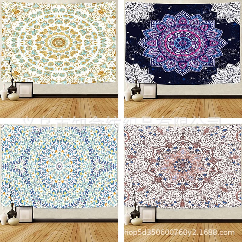 Indian Mandala Tapestry Hanging Cloth Mandala Bohemian Hippie Tapestry Home Decoration Cloth Electric Meter Box