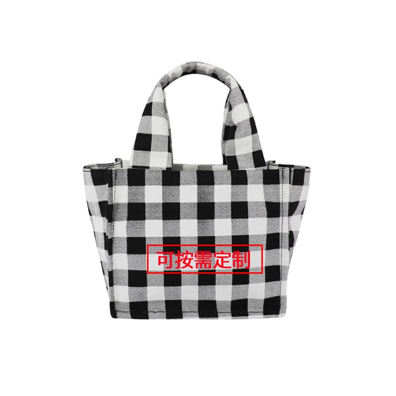 High-end black and white checkerboard bag, Japanese handbag, multifunctional crossbody bag, cross-border Amazon ins style