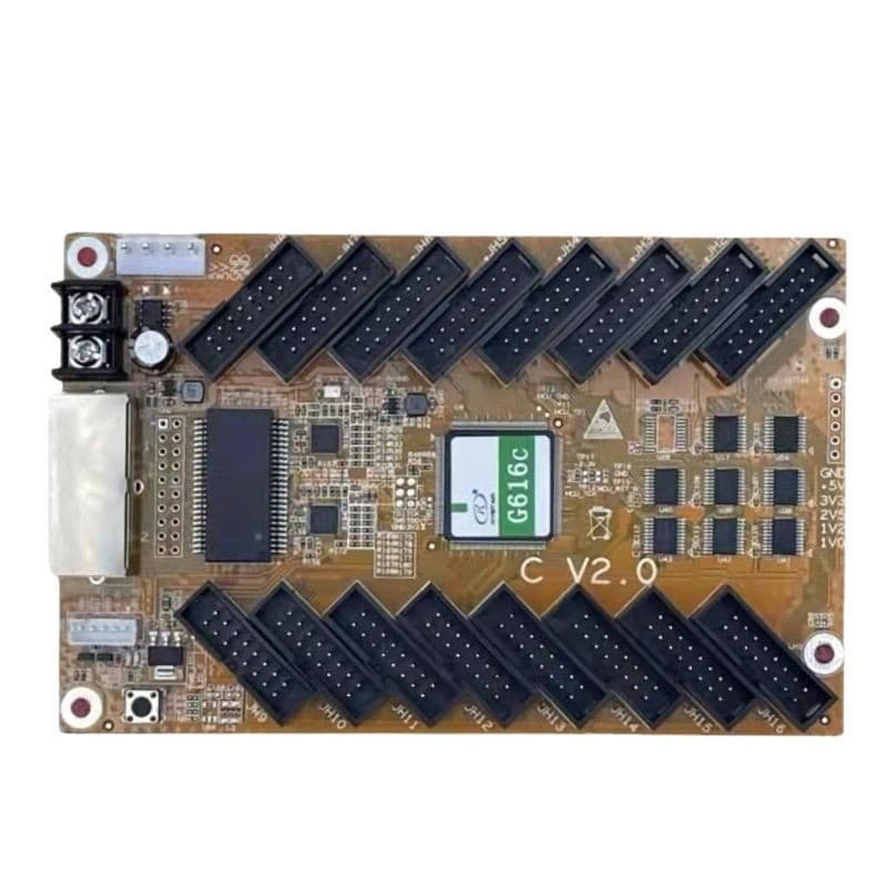 Kaishida G616c/616F receiving card is a full-color LED display synchronous controller supporting 16-port signals.