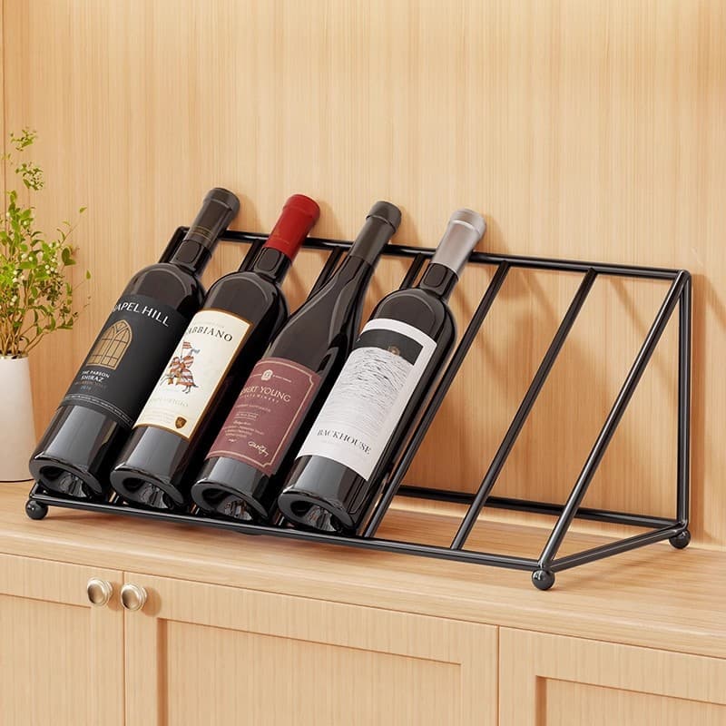 Wine Rack Slanted Red Wine Holder Upside Down Stemware Rack Premium Wine Bottle Rack Entryway Wine Cabinet Decoration Wine Display Stand