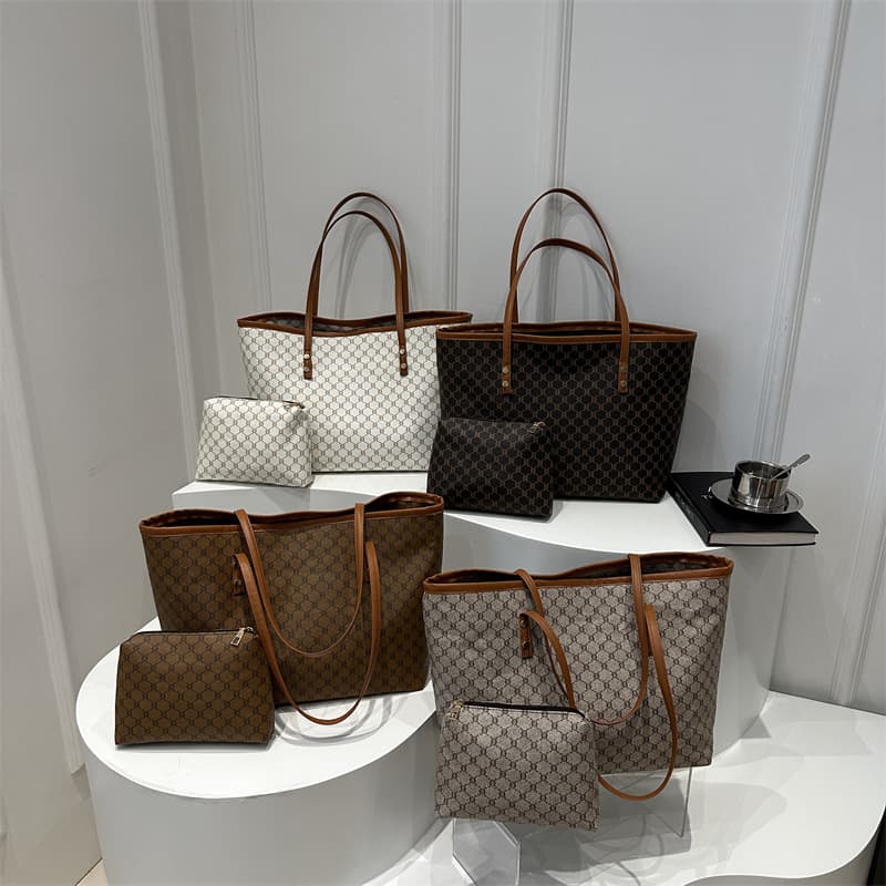 Commuter Large Capacity Tote Bag Autumn Women's 2024 Bags New Women's Bag Fashionable Simple Western Style Shoulder Bag