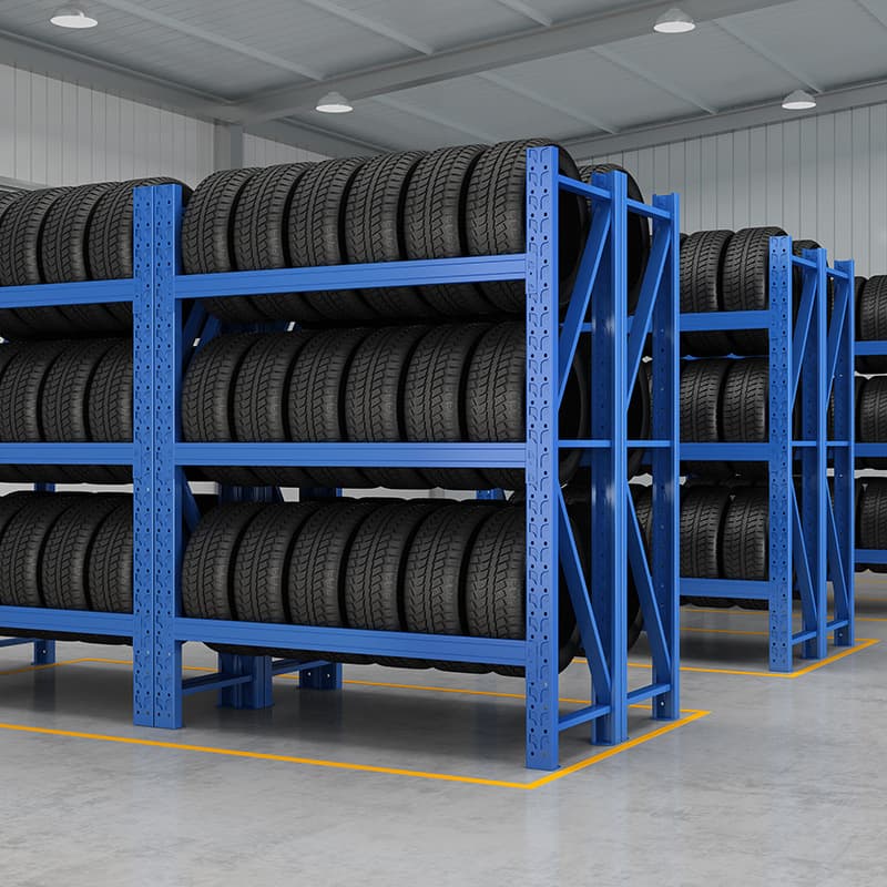 Auto Repair Shop Tire Storage Rack Wheel Shelving Multi-functional Display Stand 4S Workshop