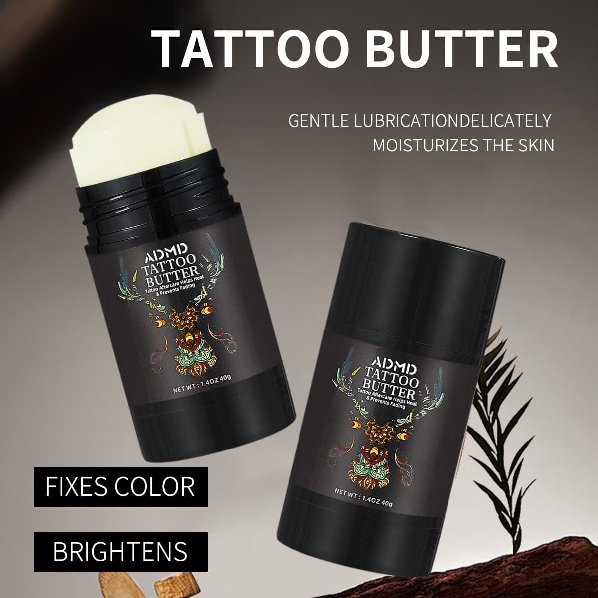 Cross-border Hot-seller ADMD Tattoo Care Stick for Color Fixation and Brightening, Tattoo Enhancement Balm